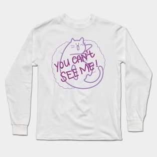 INU INU's cat -you can't see me! Long Sleeve T-Shirt